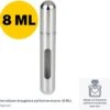 Viamart - Hervulbare Draagbare Parfumverstuiver - Uw Favoriete Parfum Altijd Bij De Hand - Zilverkleur - (8 ML) -Parfum Winkel 1200x1174 3