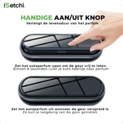 ISetchi Frisse Autoparfum - Autogeur - Met 4 Verschillende Geuren – Compact Formaat & Navulbaar - Metaal Ontwerp - Parfum Voor Luchtrooster Ventilatierooster -Auto Luchtje - Car Perfume -Parfum Winkel 1200x1200 225