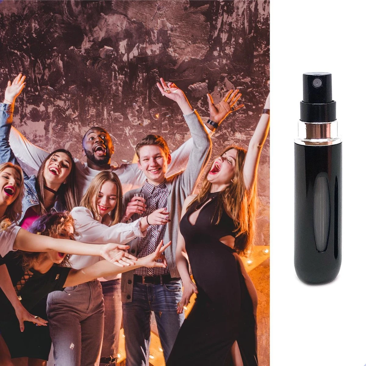 Mini Parfum Flesje | Lipstick Formaat Navulbare Parfum Verstuiver - Zwart 8 Mini Parfum Flesje | Lipstick Formaat Navulbare Parfum Verstuiver - Zwart - Afbeelding 6