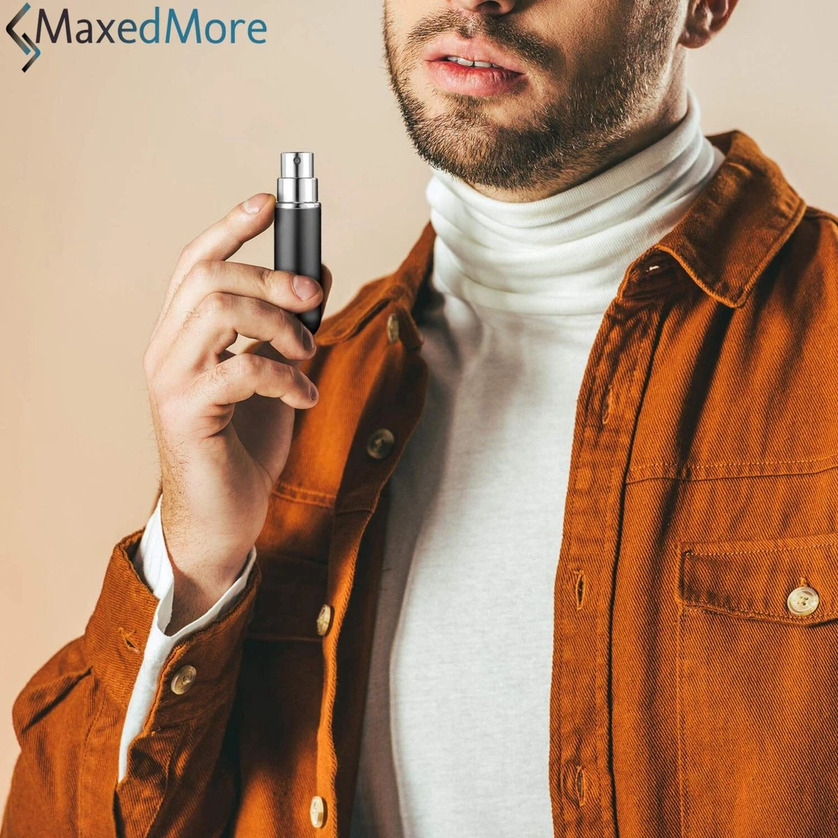 Mini Parfum Flesje 2-PACK Zwart En Zilver| Lipstick Formaat Navulbare Parfum Verstuiver 5 Mini Parfum Flesje 2-PACK Zwart En Zilver| Lipstick Formaat Navulbare Parfum Verstuiver - Afbeelding 3