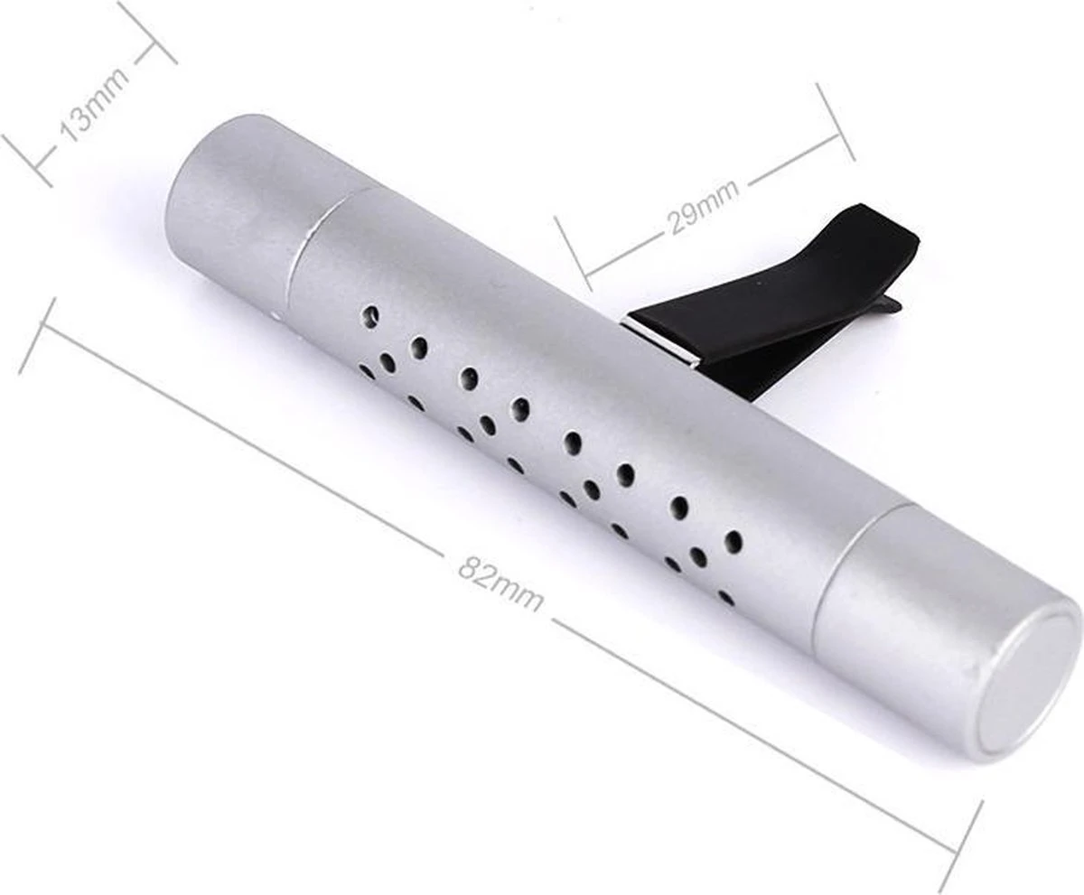 Autoparfum - Luchtverfrisser Auto - Inclusief 5 Geuren - Luxe Design - ZILVER - Aromatherapie - Ventilatierooster - Hervulbaar - Duurzaam - Verfrissend 4 Autoparfum - Luchtverfrisser Auto - Inclusief 5 Geuren - Luxe Design - ZILVER - Aromatherapie - Ventilatierooster - Hervulbaar - Duurzaam - Verfrissend - Afbeelding 2