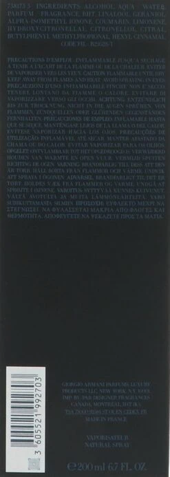 Giorgio Armani Code - 200ml - Eau De Toilette - Herenparfum -Parfum Winkel 428x1200