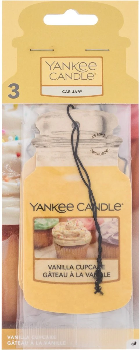 Yankee Candle Autoparfum Vanilla Cupcake 3 Stuks 4 Yankee Candle Autoparfum Vanilla Cupcake 3 Stuks - Afbeelding 2