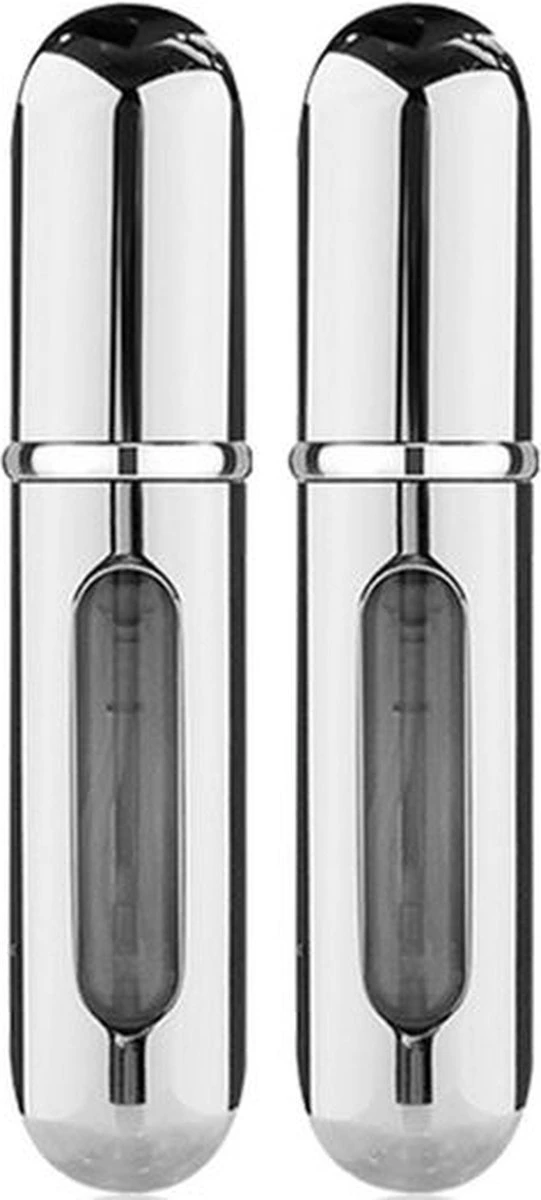 Lotis - Parfumverstuivers - Flesje Navulbaar - Metallic Zilver 2-pack 3 Lotis - Parfumverstuivers - Flesje Navulbaar - Metallic Zilver 2-pack
