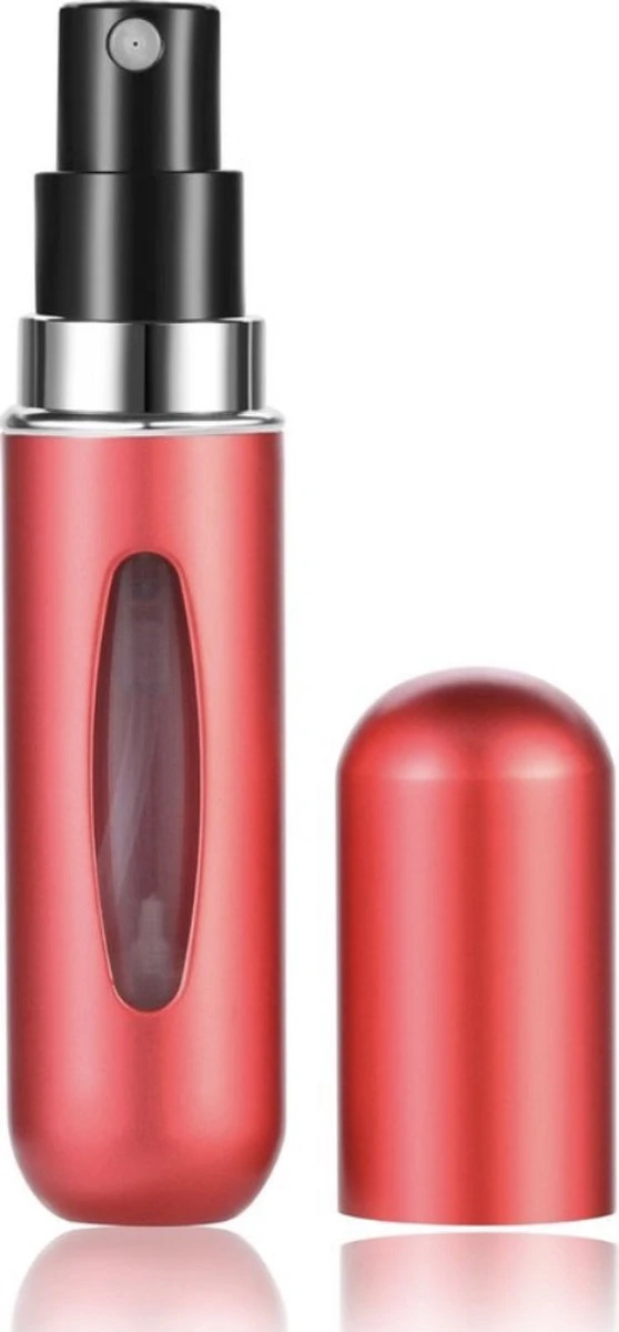 Merkloos Hervulbaar Parfumflesje - Rood - 5ML - Verstuiver - Navulbaar 3 Merkloos Hervulbaar Parfumflesje - Rood - 5ML - Verstuiver - Navulbaar