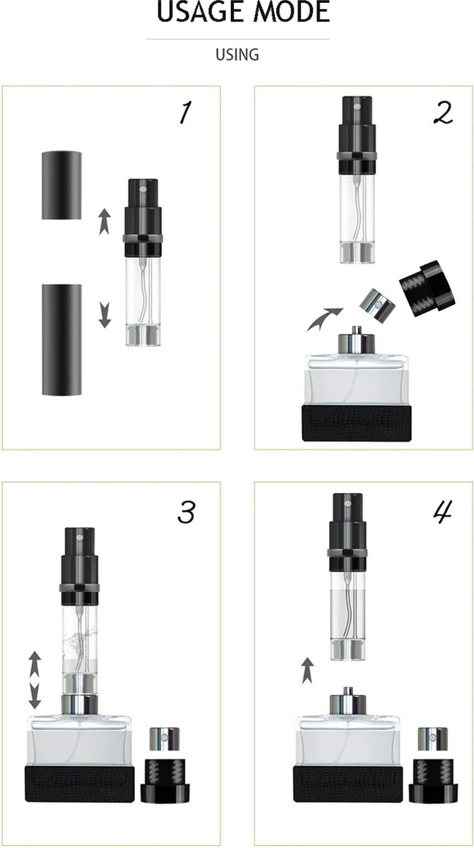 Hervulbare Parfumverstuiver-5ml-Mini Parfumverstuiver-Kleine Spuitfles Voor Parfum-Lege Parfumflesje Voor Op Reis Glasspray Draagbaar Parfumpakket Met Lederen Hoes - Mandarijn Groen 7 Hervulbare Parfumverstuiver-5ml-Mini Parfumverstuiver-Kleine Spuitfles Voor Parfum-Lege Parfumflesje Voor Op Reis Glasspray Draagbaar Parfumpakket Met Lederen Hoes - Mandarijn Groen - Afbeelding 5