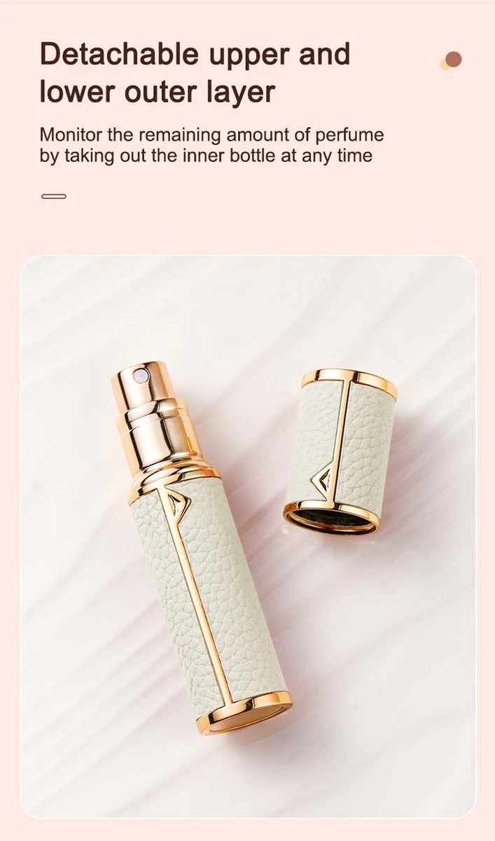 Hervulbare Parfumverstuiver-5ml-Mini Parfumverstuiver-Kleine Spuitfles Voor Parfum-Lege Parfumflesje Voor Op Reis Glasspray Draagbaar Parfumpakket Met Lederen Hoes - Mandarijn Groen 5 Hervulbare Parfumverstuiver-5ml-Mini Parfumverstuiver-Kleine Spuitfles Voor Parfum-Lege Parfumflesje Voor Op Reis Glasspray Draagbaar Parfumpakket Met Lederen Hoes - Mandarijn Groen - Afbeelding 3