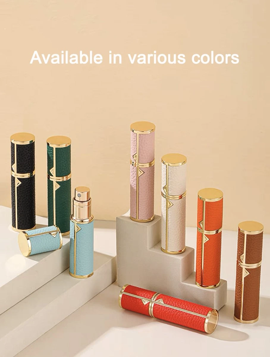 Hervulbare Parfumverstuiver-5ml-Mini Parfumverstuiver-Kleine Spuitfles Voor Parfum-Lege Parfumflesje Voor Op Reis Glasspray Draagbaar Parfumpakket Met Lederen Hoes - Mandarijn Groen 11 Hervulbare Parfumverstuiver-5ml-Mini Parfumverstuiver-Kleine Spuitfles Voor Parfum-Lege Parfumflesje Voor Op Reis Glasspray Draagbaar Parfumpakket Met Lederen Hoes - Mandarijn Groen - Afbeelding 9