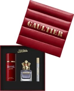 Jean Paul Gaultier Scandal Pour Homme Giftset - 50 Ml Eau De Toilette Spray + 10 Ml Eau De Toilette Tasspray + 150 Ml Deospray - Cadeauset Voor Heren -Parfum Winkel 979x1200 1